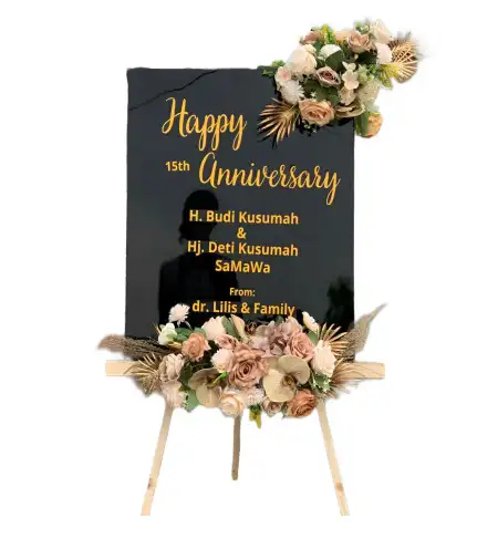 Papan Bunga Akrilik Trombol